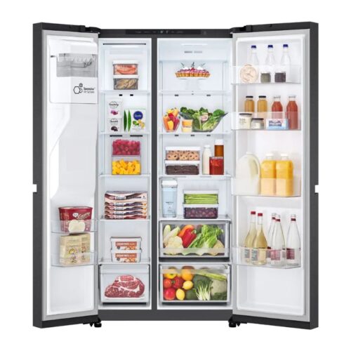 hinh anh tu lanh 2 canh side by side inverter 641 lit lg lsi63blma