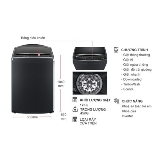 kich thuoc may giat lg inverter 17 kg tv2517sv7j cua tren