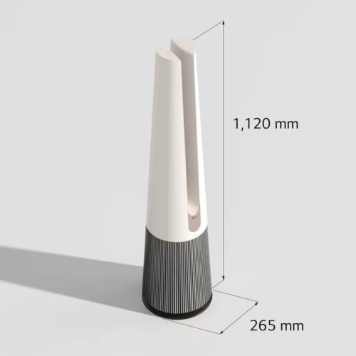 Máy lọc không khí LG PuriCare Aero Tower Hit FS15GPBK0 Màu Be 5 kich thuoc may loc khong khi lg puricare aero tower hit fs15gpbk0 mau be