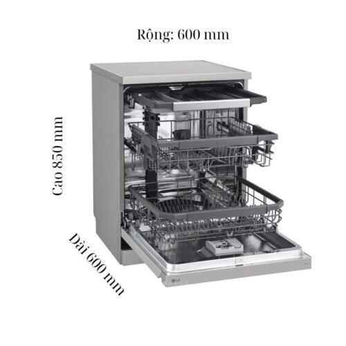 Máy rửa bát độc lập LG LDT14SVA4 4 kich thuoc may rua bat doc lap lg ldt14sva4