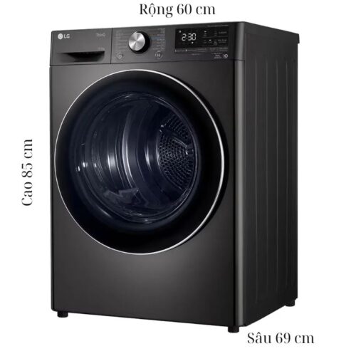 kich thuoc may say bom nhiet lg inverter 10 5 kg dvhp50b