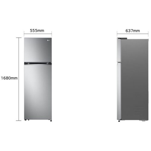 kich thuoc tu lanh lg inverter 266 lit gv b262ps